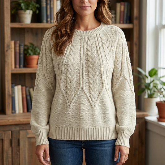Cable Knit Cozy Women Sweater