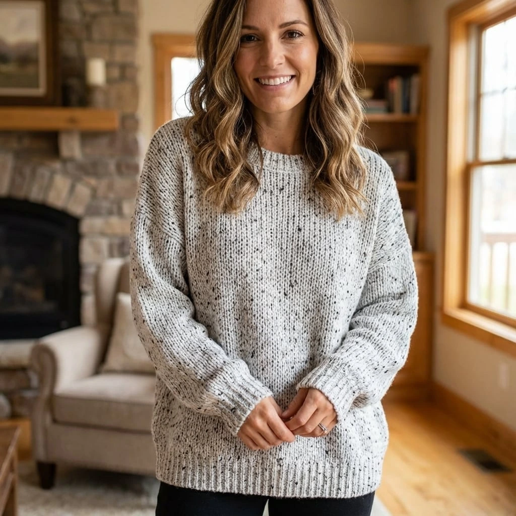 Oversized Cable Knit Women Sweater