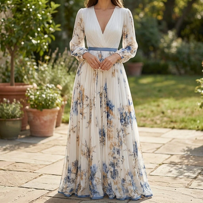 Elira | Women’s Pleated Maxi Dress