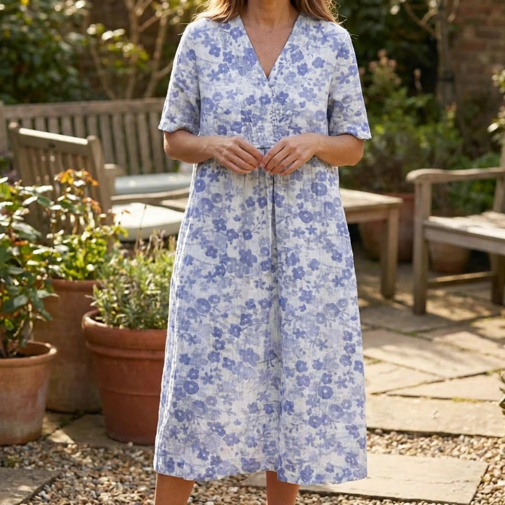 Zafrina | Women’s Relaxed Floral Summer Dress
