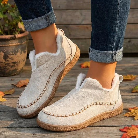 Women’s Orthopedic Slip-On Indoor Slippers with Trim