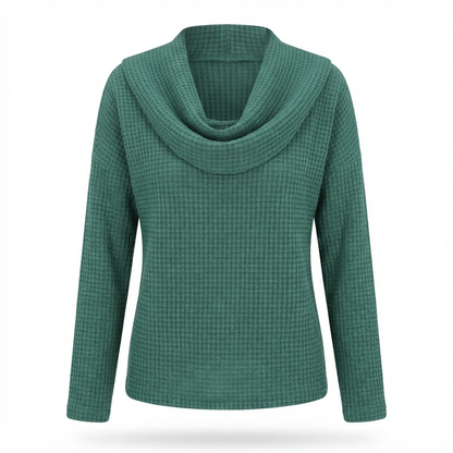 Waffle Knit Women Sweater