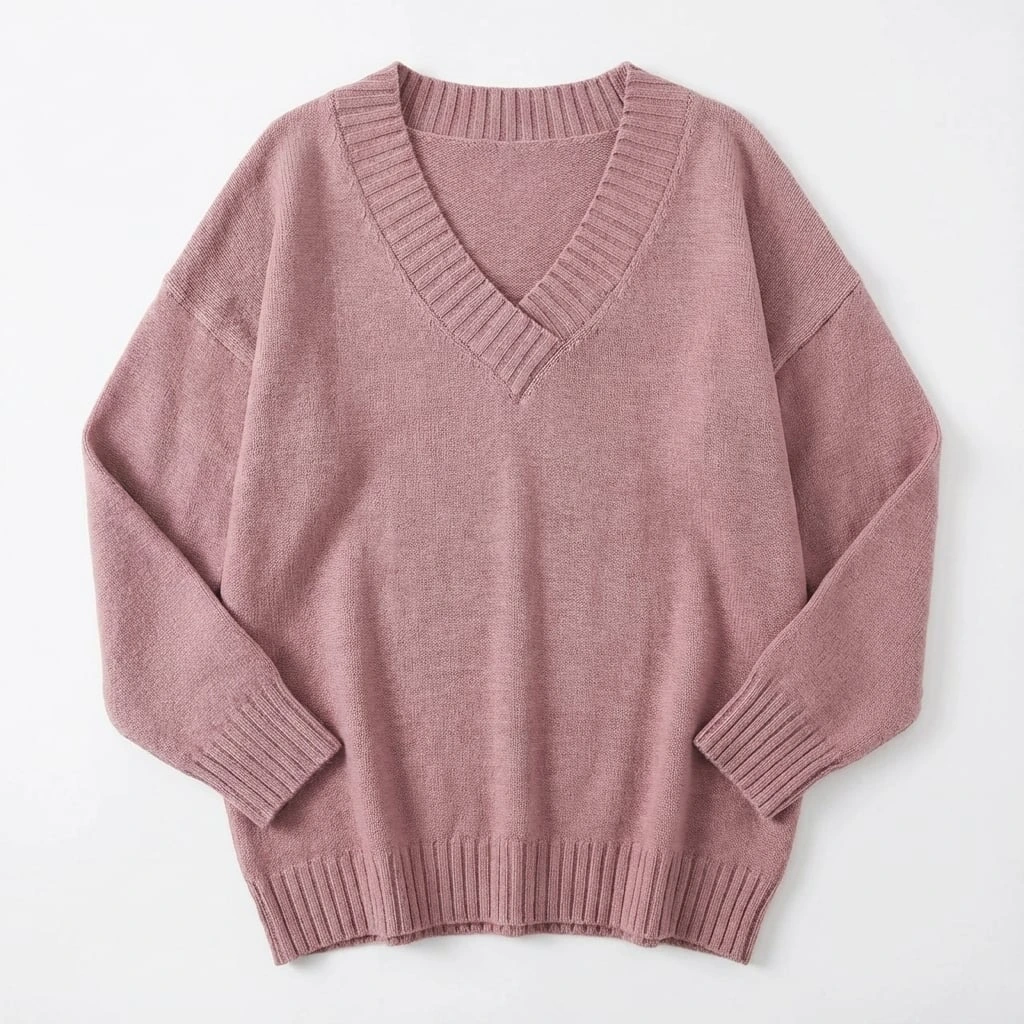 Women’s Cozy V-Neck Knit Sweater