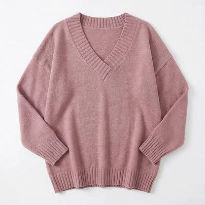 Women’s Cozy V-Neck Knit Sweater
