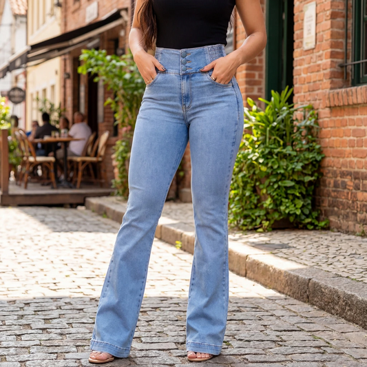 Veloria | Women’s High-Waist Straight-Leg Jeans