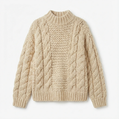 Oversized Cable Knit Women Sweater