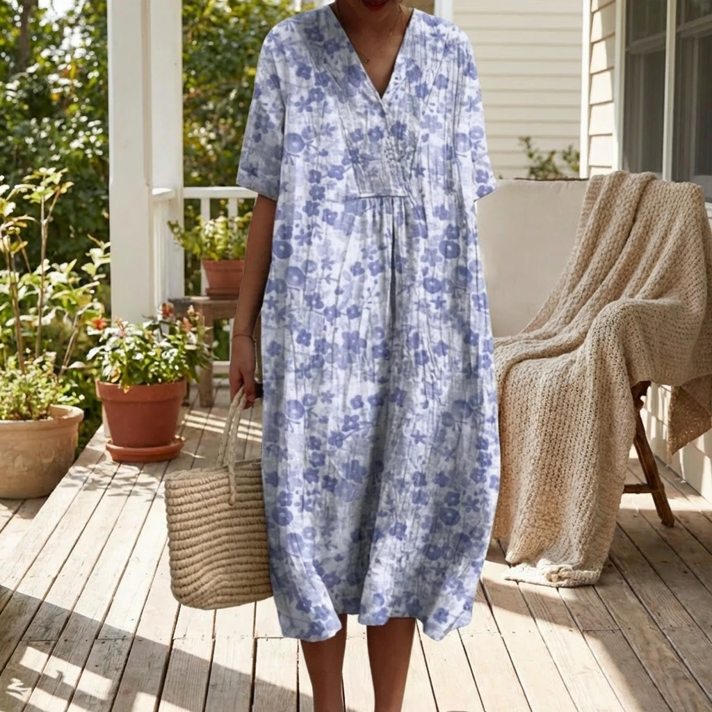 Zafrina | Women’s Relaxed Floral Summer Dress
