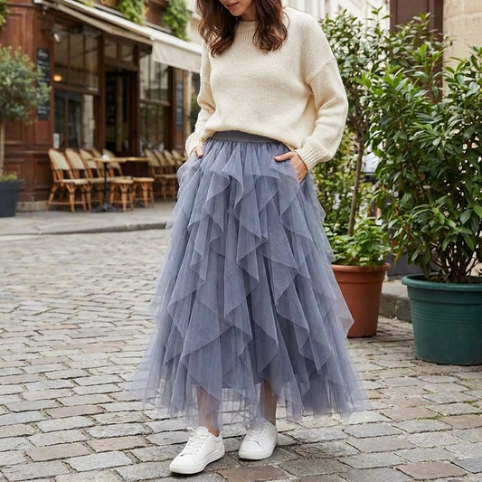 Liorenne | Women’s Layered Tulle Maxi Skirt