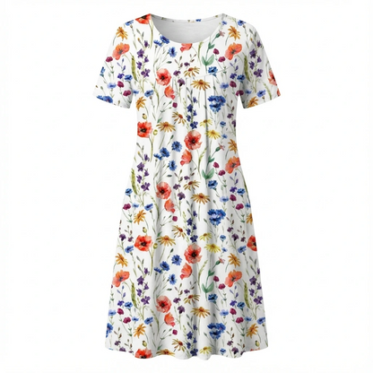 Women’s Floral Print Midi Dress