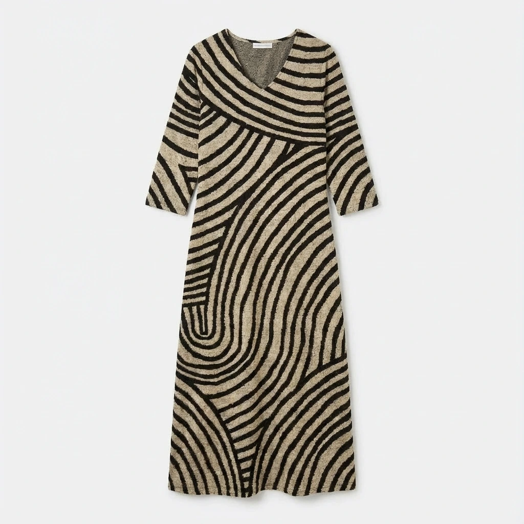 Women’s Striped Elegant Maxi Dress