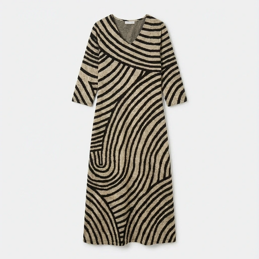 Women’s Striped Elegant Maxi Dress