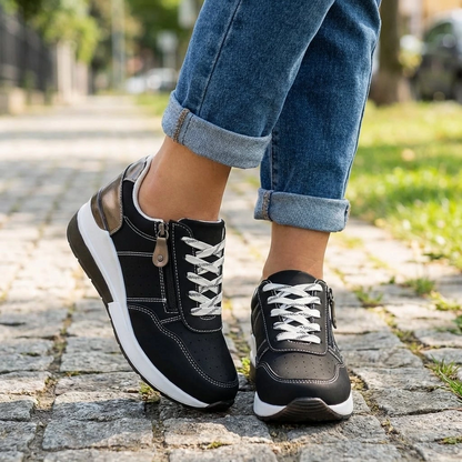 Rowan | Comfort Zip Lace Orthopedic Sneakers