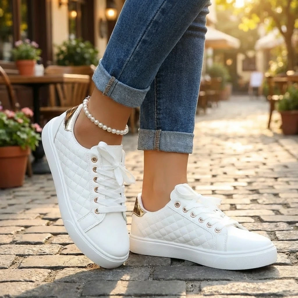 Selvara | Women’s Classic Lace-Up Sneakers