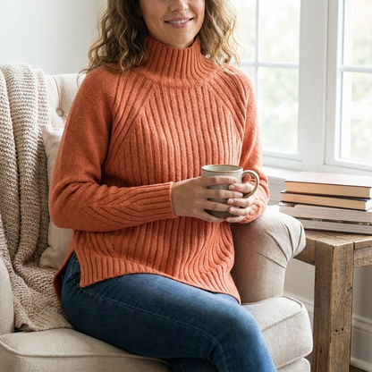 Cozy Ribbed Knit Sweater