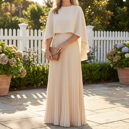 Elegant Pleated Maxi Dress