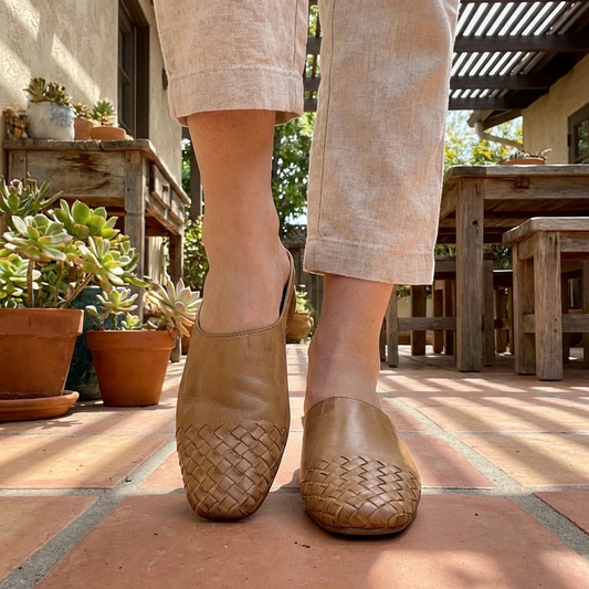 Velmirae | Women’s Woven Orthopedic Slip-On Slides