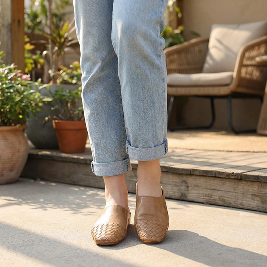 Velmirae | Women’s Woven Orthopedic Slip-On Slides