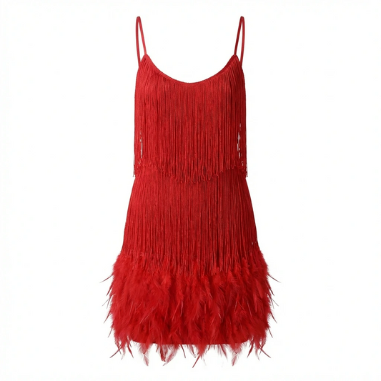 Women’s Fringe Party Mini Dress