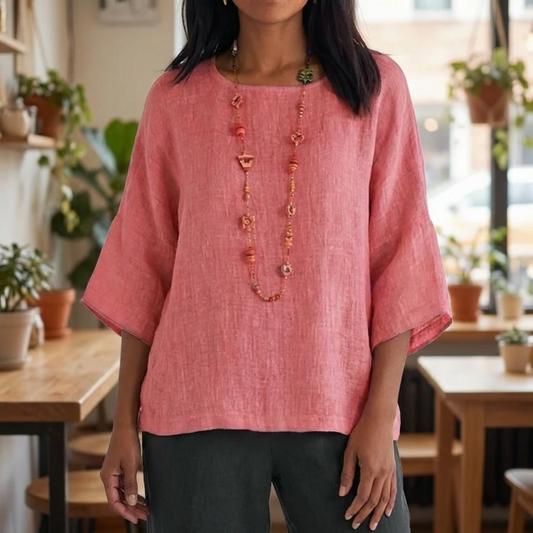 Calithea | Women’s Relaxed Half Sleeve Casual Blouse