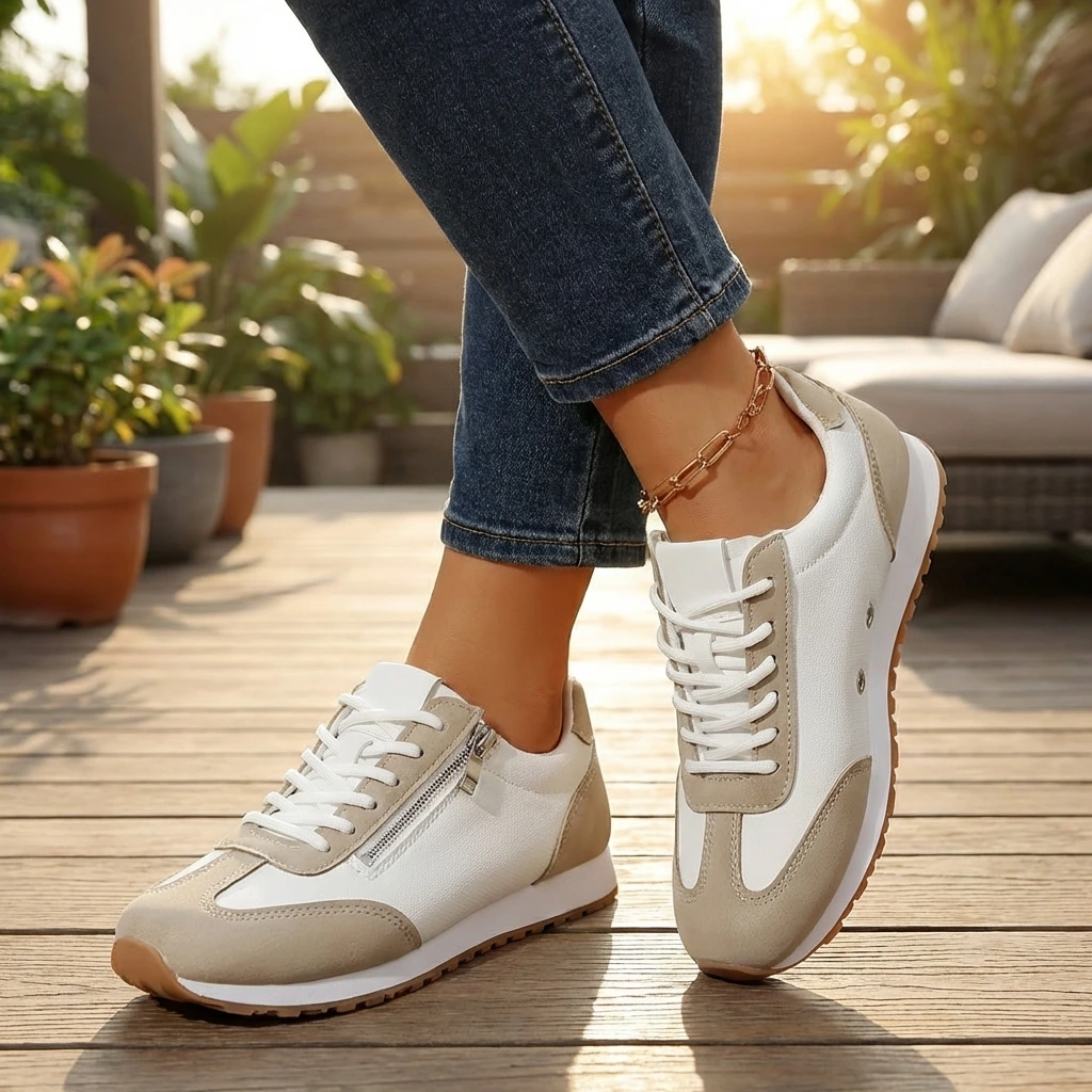Arvella | Women’s Orthopedic Sneakers with Side Zipper