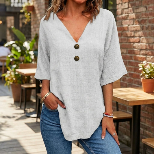 Maris | Women’s Floral Button Front Everyday Blouse