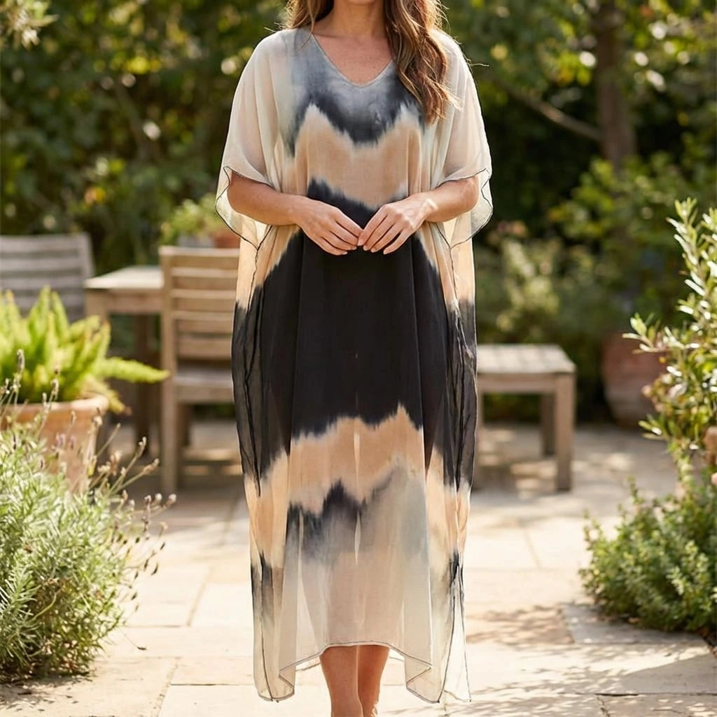 Aria | Women’s Printed Relaxed Maxi Kaftan Dress