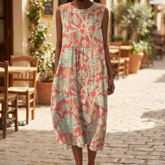 Calira | Women’s Sleeveless Floral Midi Dress