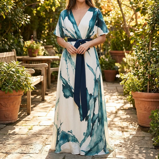 Seraphine | Women’s Botanical Wrap Maxi Dress