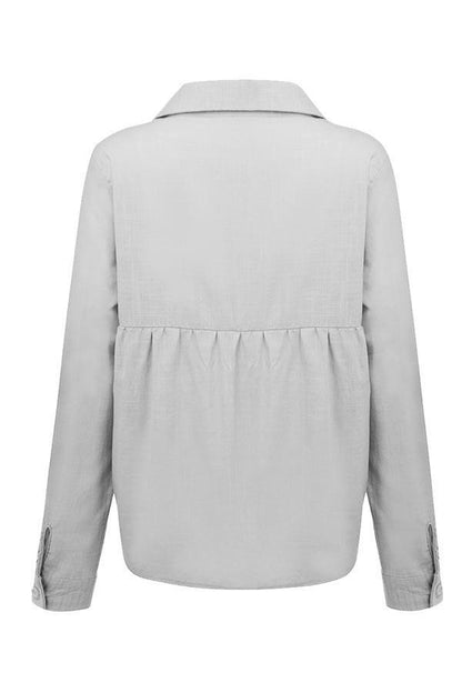 Elowen | Women’s Relaxed Button-Front Airy Blouse