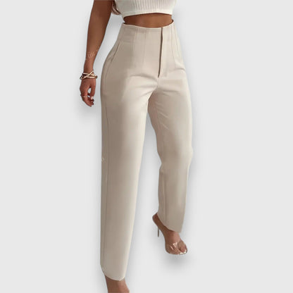 Women’s High Waist Pants – Elegant Straight Fit