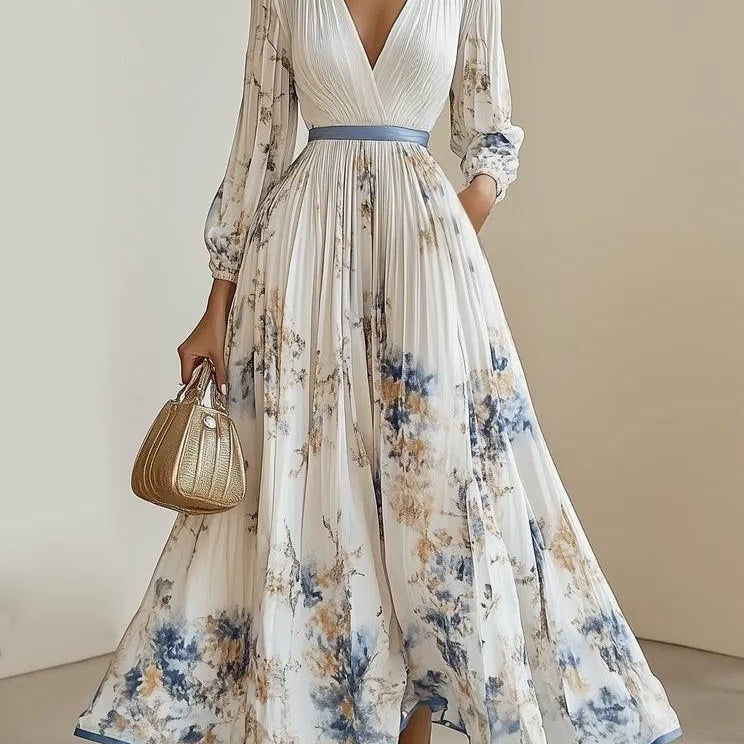 Elira | Women’s Pleated Maxi Dress