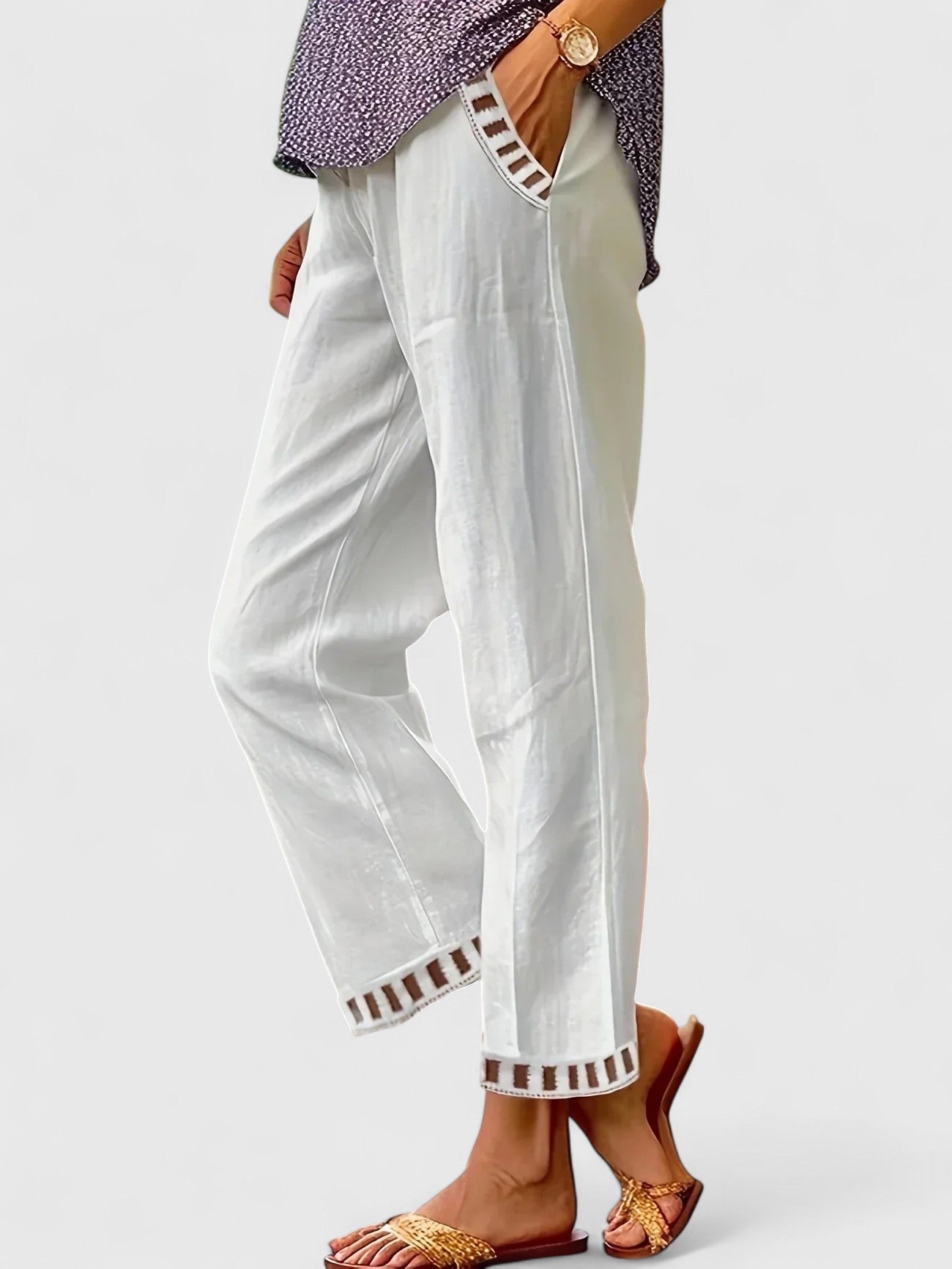 Women’s Light Summer Pants – Relaxed Ankle Fit