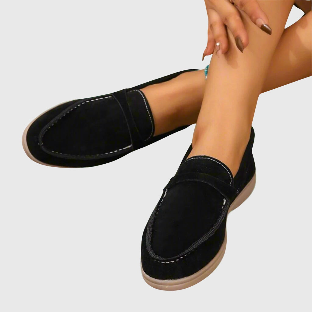 Women’s Orthopedic Slip-On Loafers – Lightweight Supportive Walking Shoes