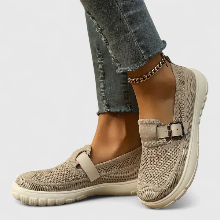 Women’s Orthopedic Slip-On Loafers – Lightweight Breathable Walking Shoes