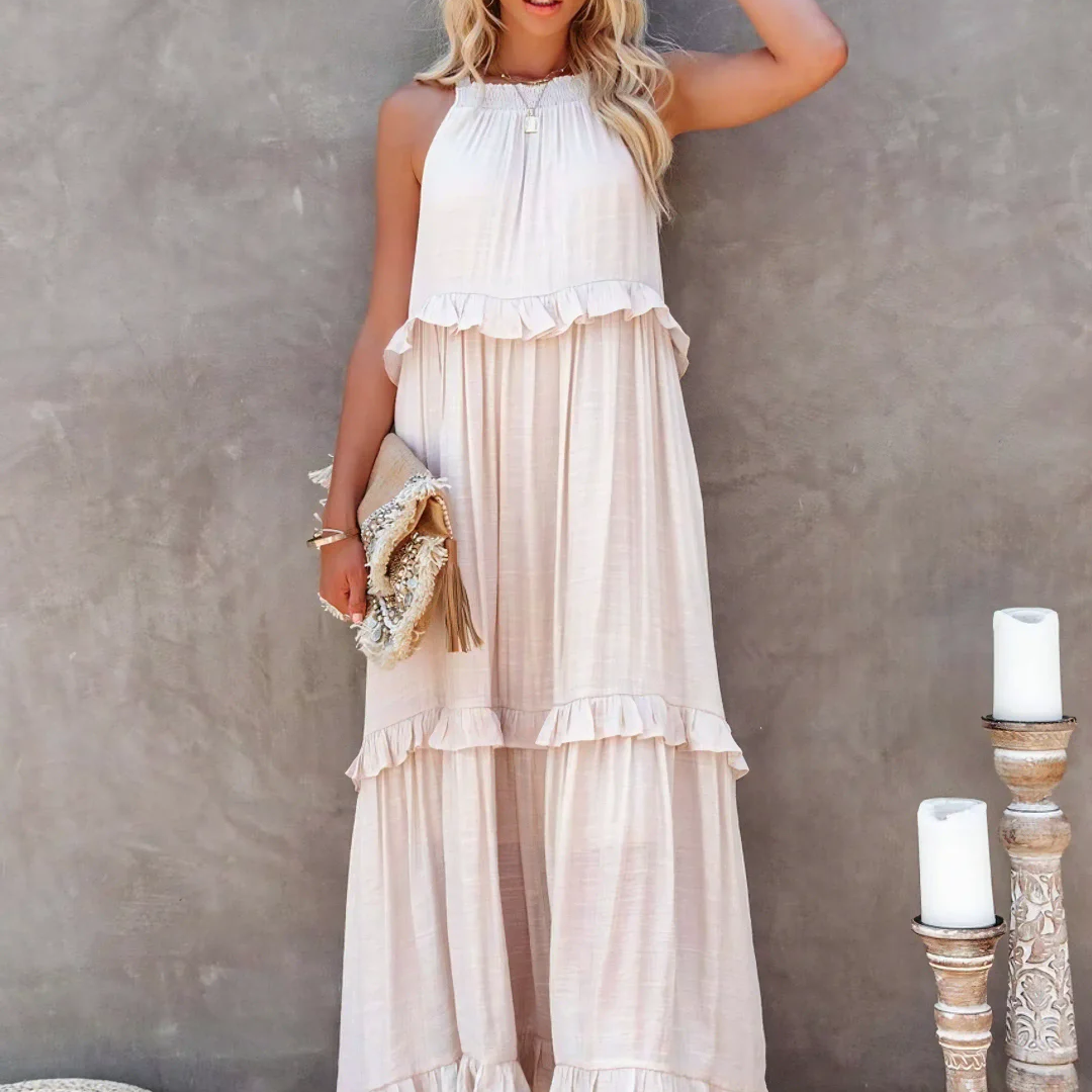 Elarisse | Women’s Sleeveless Tiered Maxi Dress