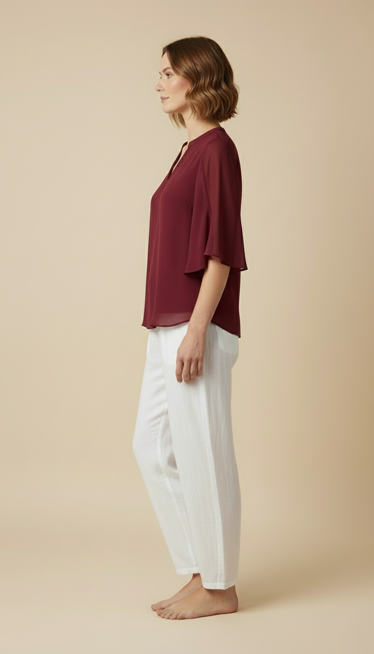 Seravyn | Women’s Relaxed V-Neck Summer Top