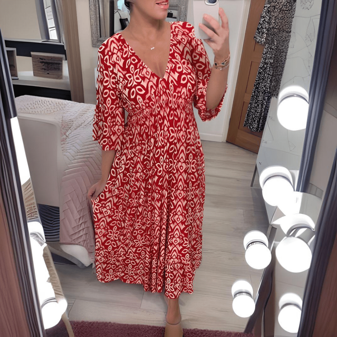 Zeraphine | Women’s  Printed Relaxed Midi Dress
