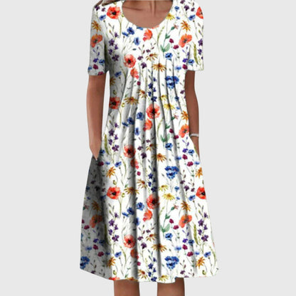 Women’s Floral Print Midi Dress