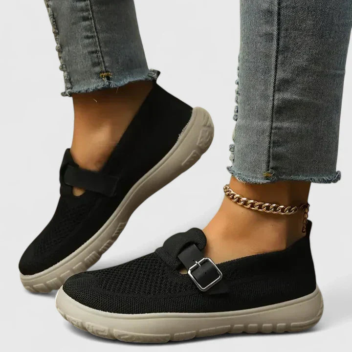 Women’s Orthopedic Slip-On Loafers – Lightweight Breathable Walking Shoes