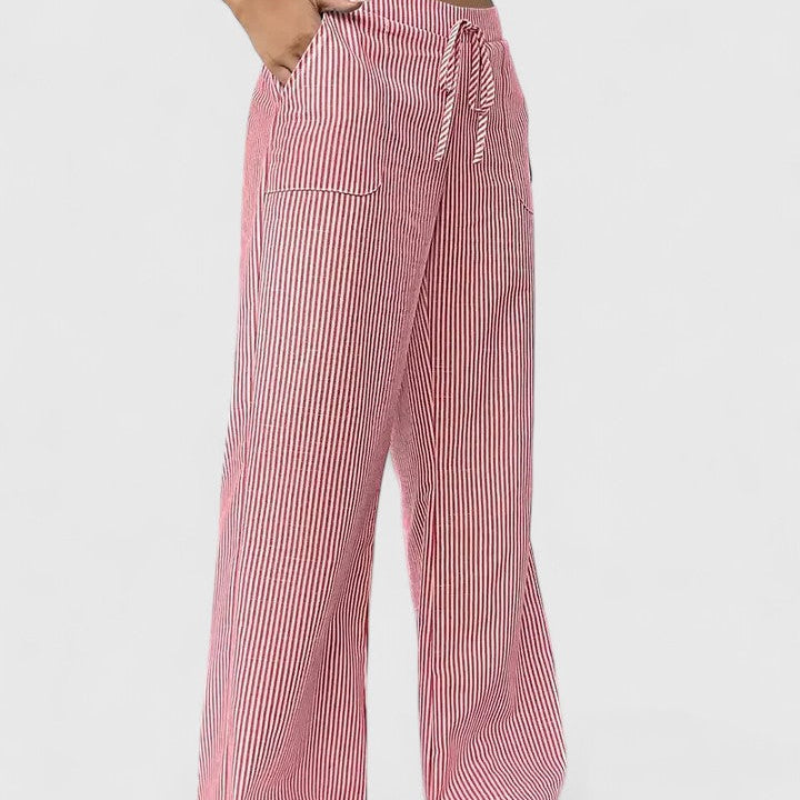 Women’s Boho Pants – Drawstring Relaxed Fit Trousers
