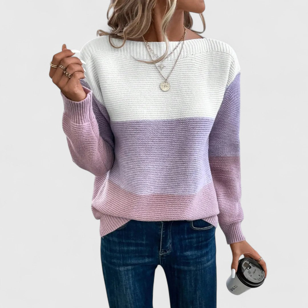 Crew Neck Knit Women Sweater