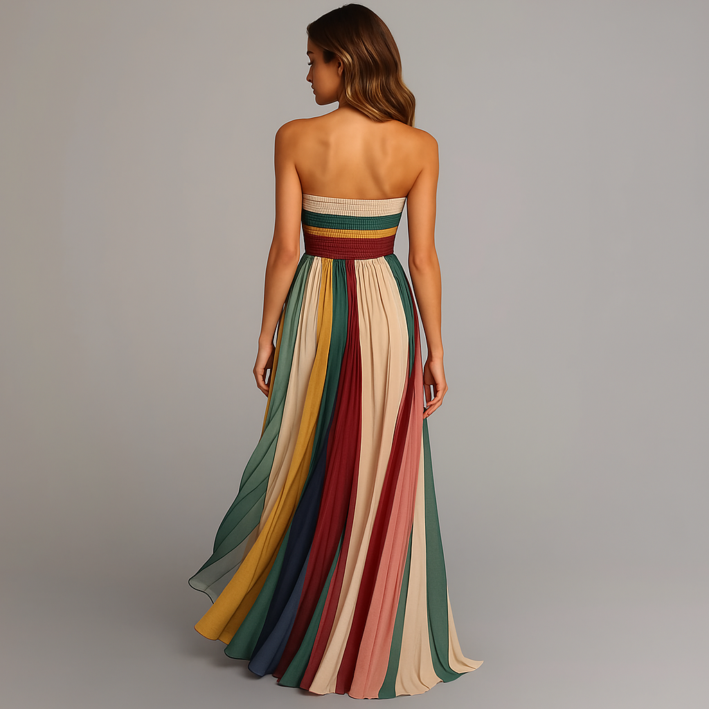 Women’s Pleated Maxi Dress – Elegant Style with Graceful Movement