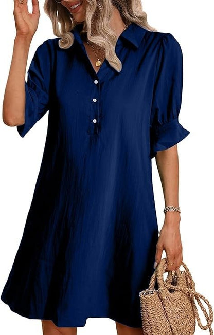 Neritha | Women’s Button Shirt Dress
