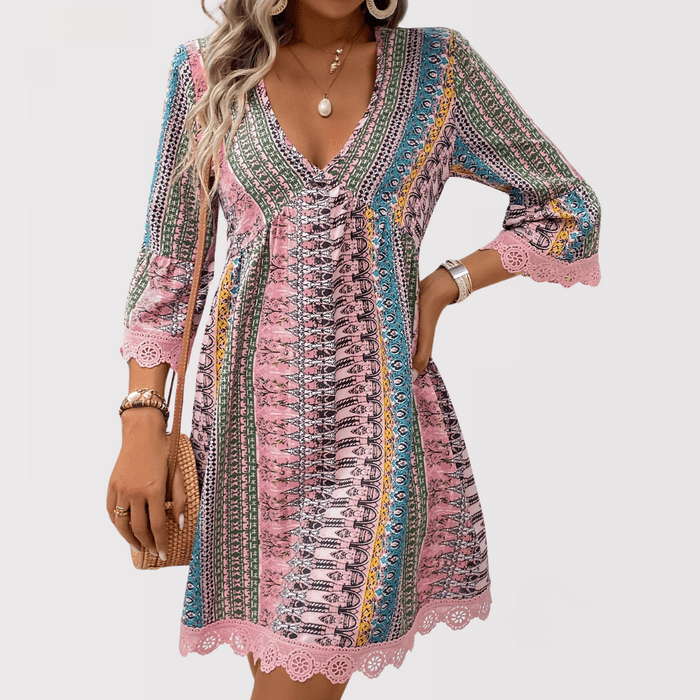 Lyrienne | Women’s bohemian V-Neck Dress
