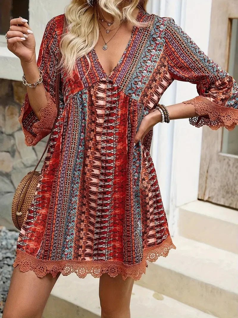 Lyrienne | Women’s bohemian V-Neck Dress