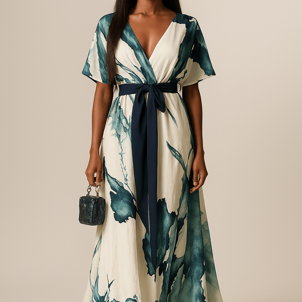 Seraphine | Women’s Botanical Wrap Maxi Dress