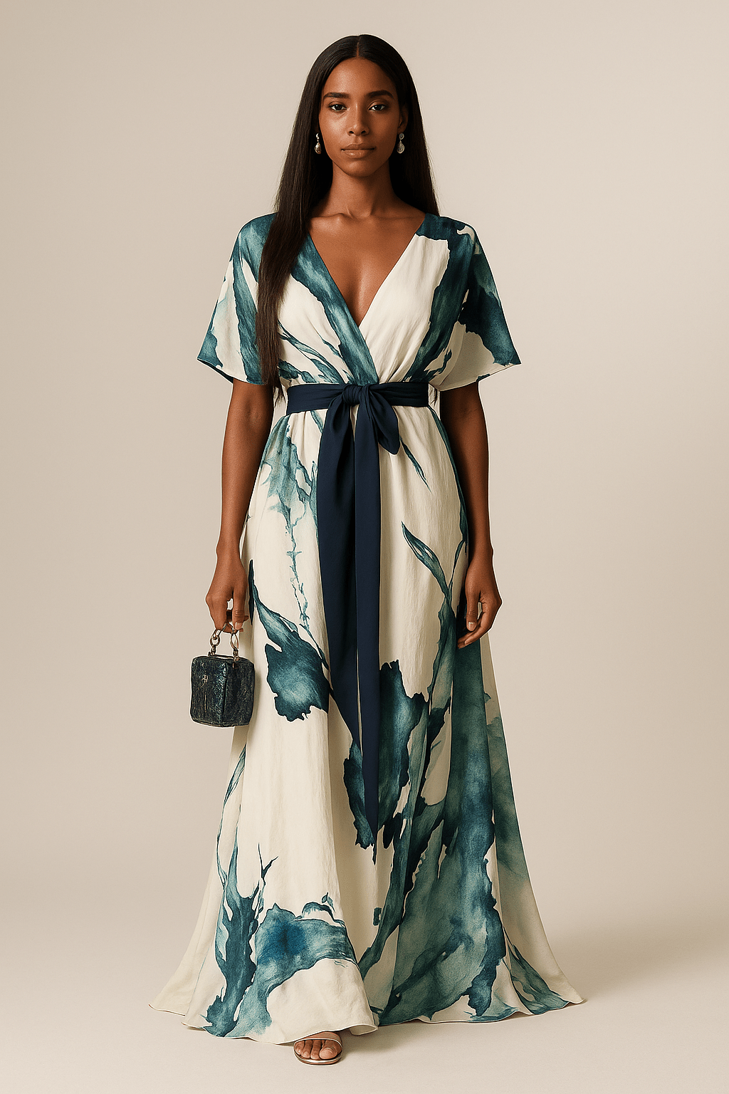 Seraphine | Women’s Botanical Wrap Maxi Dress
