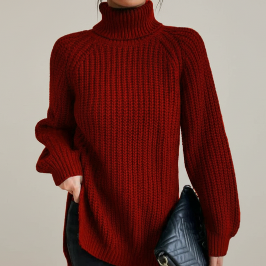 Puffy long Turtleneck Sweater