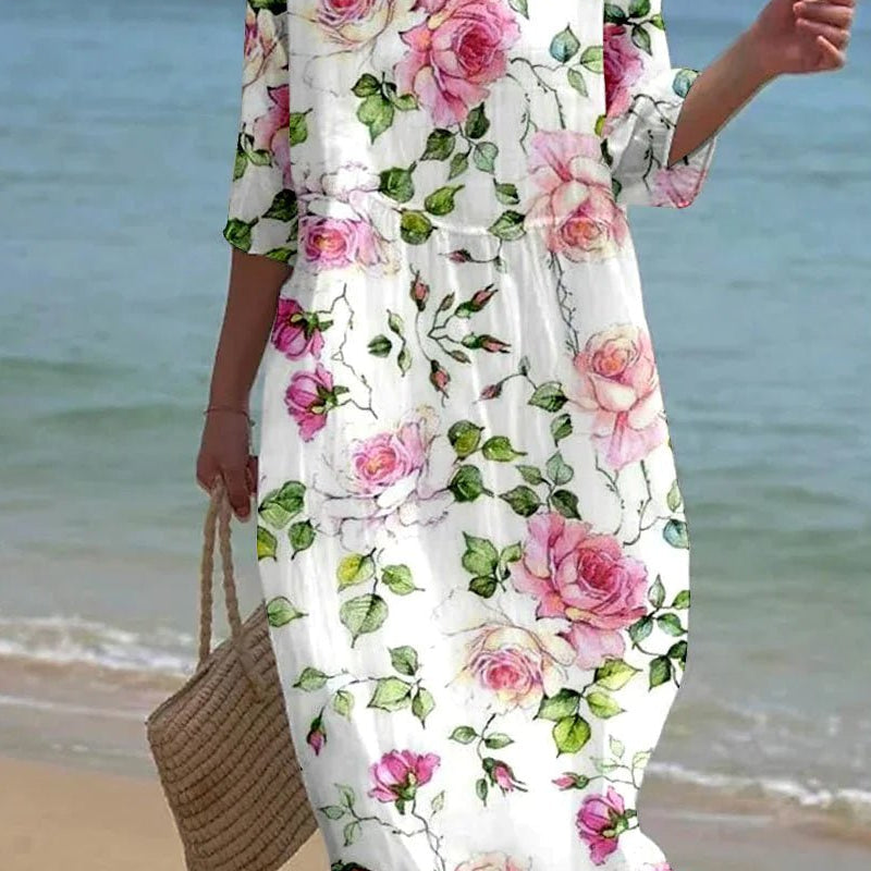 Elowen | Romantic Floral Midi Dress