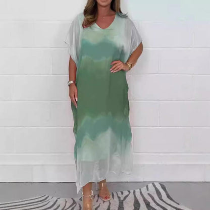 Aria | Women’s Printed Relaxed Maxi Kaftan Dress